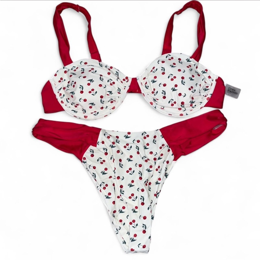 NWOT Grey Bandit Cherry Bikini Set, Size XXL